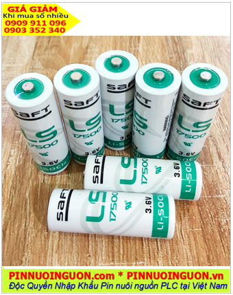 Saft LS17500; Pin nuôi nguồn PLC Saft LS17500 lithium 3.6v A 3600mAh chính hãng _Xuất xứ Pháp